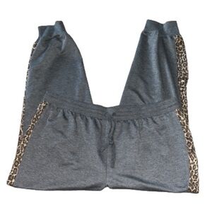 Splendid gray joggers with cheetah print size XXL